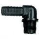 3/4" Hose X 1/2" MPT, 90° Polypropylene Hose Barb