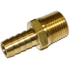 3/4" Hose X 1/2" MPT Brass Hose Barb