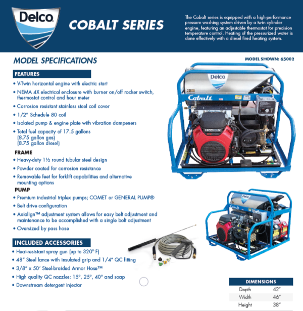 Delco Cobalt Hot Pressure Washer - Image 2