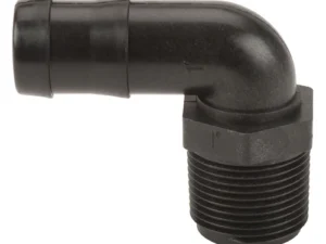 1", 90° Poly Hose Barb